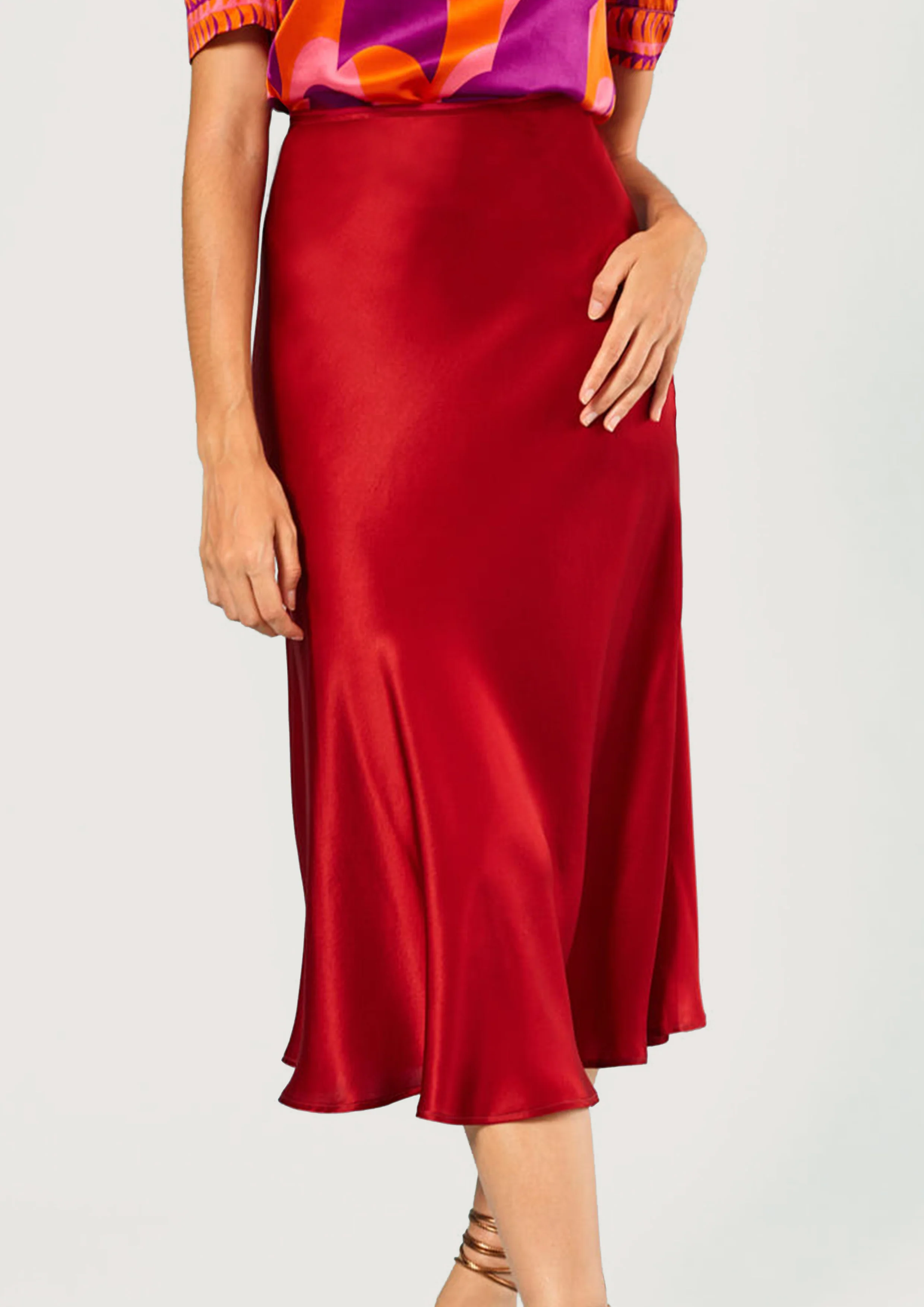 Roller Burgundy Skirt - Image 3